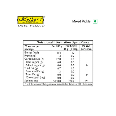 Mothers Recipe Pune Mixed Pickle