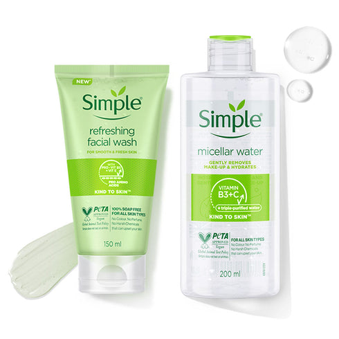 Simple Face Wash & Micellar Water Combo