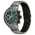 Titan Stellar Quartz Multifunction Green Dial Stainless Steel Strap Watch