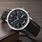 Titan Stellar Quartz Multifunction Black Dial Leather Strap Watch for Men