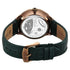 Titan Stellar Analog with Sun Moon Phase and Green Dial Green Leather Strap