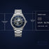 Titan Stellar Analog with Dual Silver Stainless Steel Strap Watch for Men
