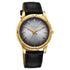 Titan Karishma Festive Analog with Silver Dial Black Leather Strap Watch for Men