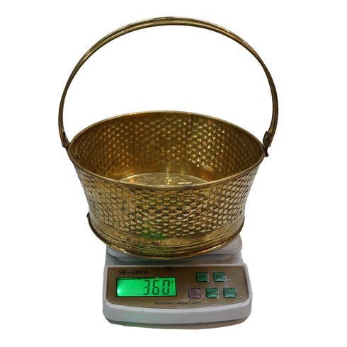 Brass Decorative Storage Basket