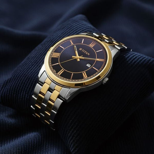 Titan Karishma Festive Analog with Stainless Steel Strap Watch for Men