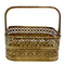 Brass Square Engraved Pooja Basket