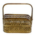 Brass Square Engraved Pooja Basket