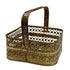 Brass Square Engraved Pooja Basket