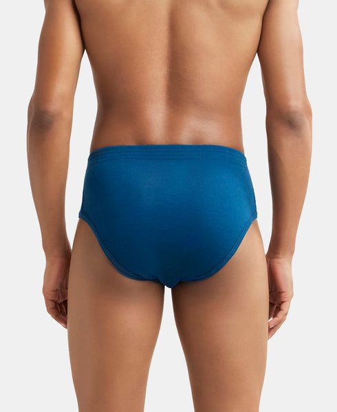 Jockey Cotton Rib Solid Brief with StayFresh Treatment | Poseidon