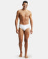 Jockey Cotton Rib Solid Brief with StayFresh Treatment | White | Pack of 2