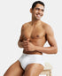 Jockey Cotton Rib Solid Brief with StayFresh Treatment | White | Pack of 2