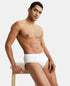 Jockey Cotton Rib Solid Brief with StayFresh Treatment | White | Pack of 2