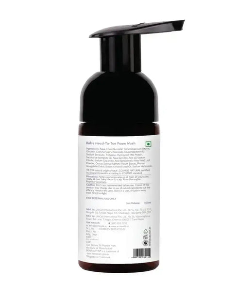 AreoVeda Baby Head to Toe Foam Wash