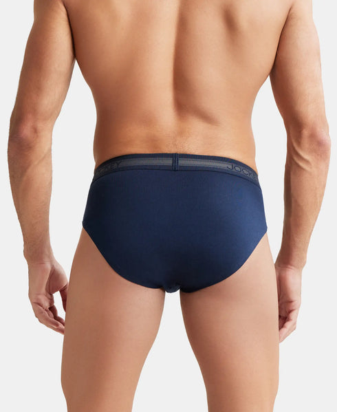 Jockey Cotton Solid Brief with Stay Fresh Treatment | Deep Navy
