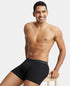 Jockey Cotton Rib Solid Trunk with StayFresh Treatment | Black