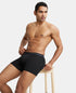 Jockey Cotton Rib Solid Trunk with StayFresh Treatment | Black