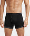 Jockey StayFresh Cotton Rib Boxer Brief | Black & Black Melange
