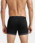 Jockey StayFresh Cotton Rib Boxer Brief | Black & Black Melange