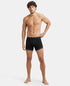 Jockey StayFresh Cotton Rib Boxer Brief | Black & Black Melange