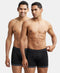 Jockey Cotton Rib Solid Boxer Brief Pack | Black Combo