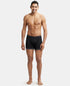 Jockey Cotton Rib Solid Boxer Brief Pack | Black Combo