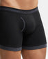 Jockey Cotton Rib Solid Boxer Brief Pack | Black Combo