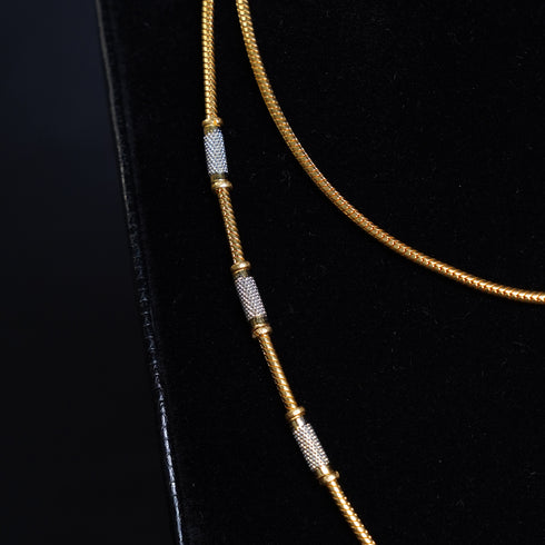 22 Carat Gold Plain Chain For Mangalsutra 32.17g by Mahita Collections