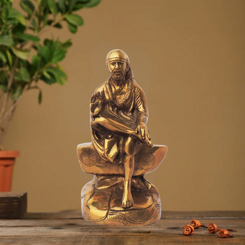 Brass Sai Baba Statue 2.5Kg
