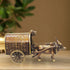 Brass Bull Cart Statue 3.27Kg