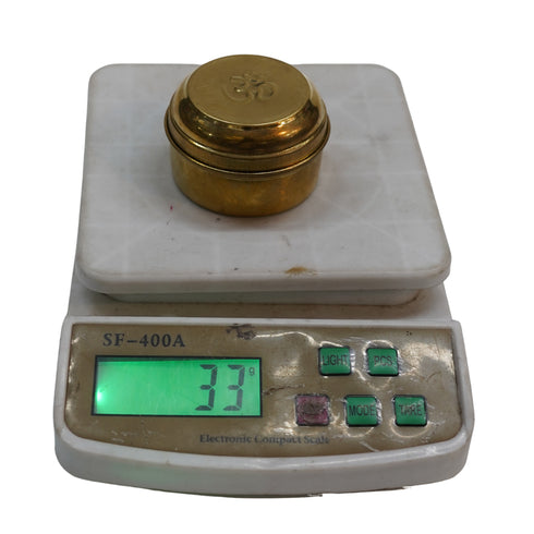 Pure Brass Pooja Container Box Set of 2