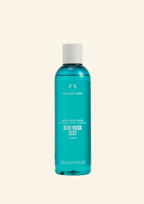 The Body Shop Blue Musk Zest Hair And Body Wash