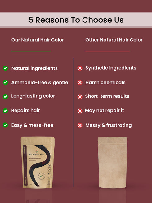 The wellness shop Natural Reddish Brown Hair Colour