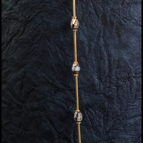 22 Carat Gold Beads Chain For Mangalsutra 23.24g by Mahita Collections