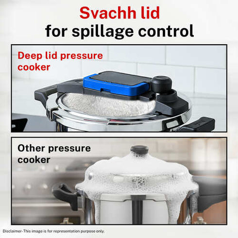 Prestige Svachh Flip-on Mini Hard Anodised Spillage Control Pressure Cooker 2 L