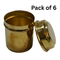 Brass Small Dabbi Box Set of 6
