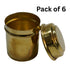 Brass Small Dabbi Box Set of 6