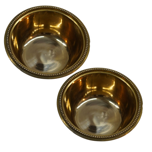 Brass Prasadam Bowl Set of 2