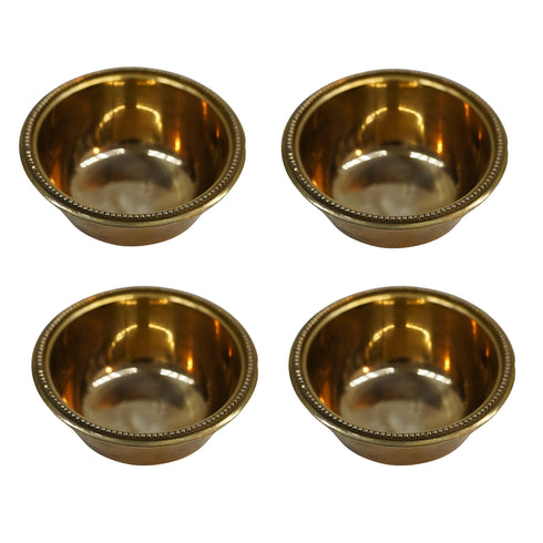 Brass Prasadam Bowl Set of 4