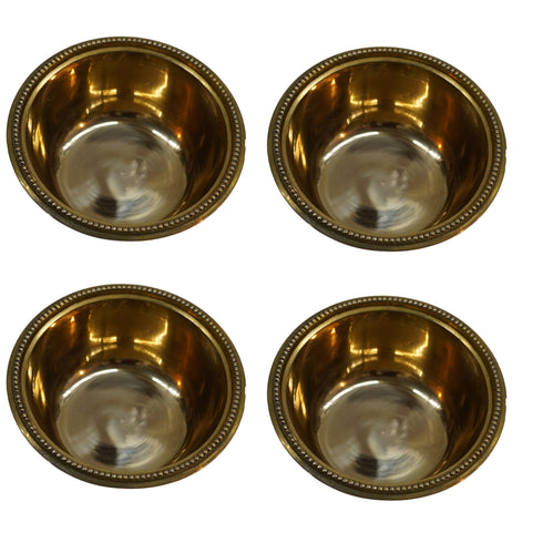 Brass Prasadam Bowl Set of 4