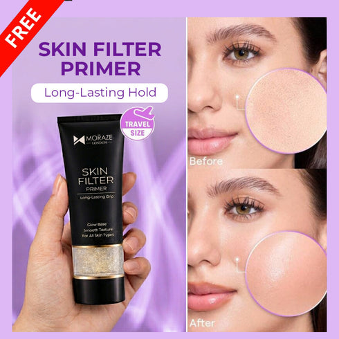 Moraze Cosmetics High Coverage Makeup Kit Foundation Primer Compact Beauty Blender