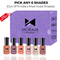 Moraze Cosmetics 6 TRENDING NUDE NAIL POLISH KIT mini bottle