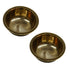 Brass Floral Serving Bowl Set of 2