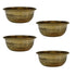 Brass Floral Serving Bowl Set of 4