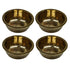 Brass Floral Serving Bowl Set of 4