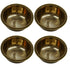 Brass Floral Serving Bowl Set of 4