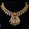 22 Carat Gold Matte Finish Ethnic Necklace 24.15g by Mahita Collections