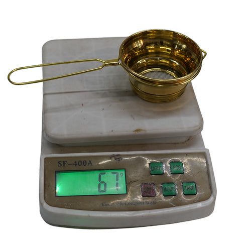 Handcrafted Brass Tea Strainer Set of 2