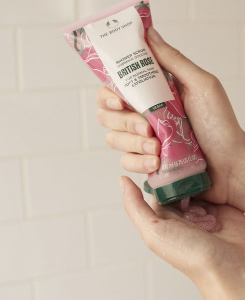 The Body Shop British Rose Shower Scrub