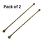 Brass Hawan Spoon for Pouring Ghee Set of 2