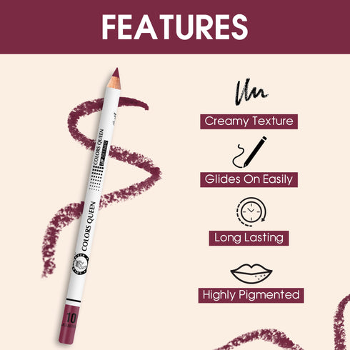 Colors Queen Lip & Eye Definer Set – 12 Shades for Precise Looks